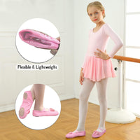 Girls' Ballet Shoes Split-Sole Glitter Flats Dance Shoes â Multicolour Toddler
