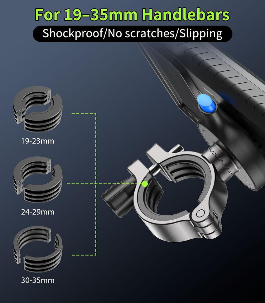 Bike Phone Mount Anti-Theft Waterproof Shockproof Lock/Unlock â Universal