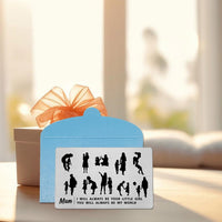 Mum Laser Engraved Wallet Card Mother's Day Gift From Daughter â Silver