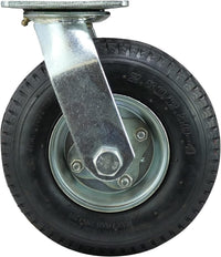 Pneumatic Caster Wheel 8âinch Heavy Duty â Black 8in