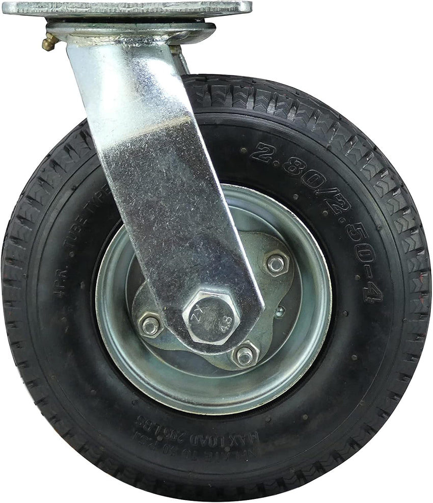 Pneumatic Caster Wheel 8âinch Heavy Duty â Black 8in