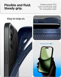 Spigen Liquid Air Case Compatible with iPhone 17 (2025) [Military-Grade Drop Protection] - Navy Blue