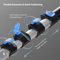 Telescopic Extension Pole Aluminium Alloy 9.1m Lightweight for Window Cleaning & Paint â 9.1m