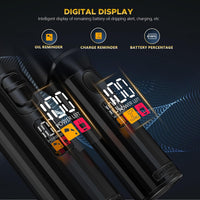 Professional Hair Clippers and Beard Trimmer for Men, Cordless Hair Trimmer Barber Clippers Hair Cutting Kit Rechargeable T-Blade Shaver Haircut Grooming Set with 10 Guide Combs Gifts for Men