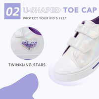 Kids Canvas Trainers Easy-Fasten Casual UK 11