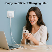 iPhone Charger Fast Charge, 20W iPhone Fast Charger Plug with 2M USB C to Light-ning Cable for iPhone 14 13 12 11 Pro Max/Mini/XS/SE/8, USB C Plug Phone charger USBC Power Adapter