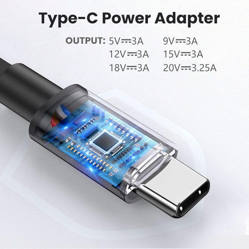 Zosam 65W Laptop Charger USB C,Fast Charging Power Adapter,Replacement for Hp Lenovo Dell Asus Samsung Acer Google Chromebook Series Type C Power Adapter Cord
