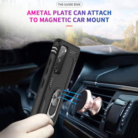 LeYi for Samsung Galaxy S20 FE 5G Case and 2 Tempered Glasss Screen Protector,Ring Holder Military Grade Protective Shockproof Tough Armour Hard Phone Cover for Samsung S20 FE 5G Black