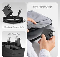 45W Charger for Nintendo Switch, USB C Charger for Switch with 5FT Charging Cable,15V 3A Fast Charging Adapter Compatible with Nintendo Switch/Switch Lite/Switch OLED/Switch Dock,Support TV Mode