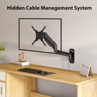 BONTEC Monitor Arm Wall Mount READ DESC for 13-42 Inch Screens, Gas Spring Arm Holds 3-9KG, Adjustable Tilt Swivel Rotation, Heavy Duty Wall Mounted Arm with VESA