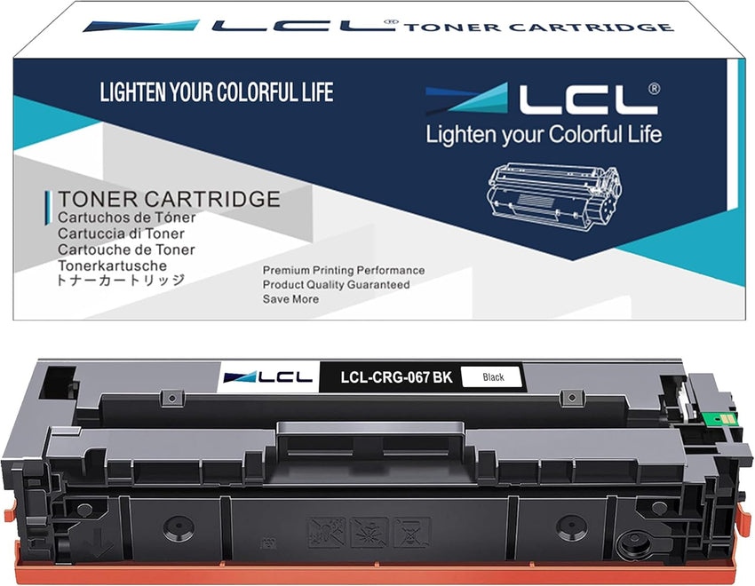 LCL 067 Black Toner Cartridge Replacement for Canon 067 067H Replacement for Canon i-SENSYS LBP631Cw LBP633Cdw MF651cw MF655Cdw MF657Cdw (1 Pack)
