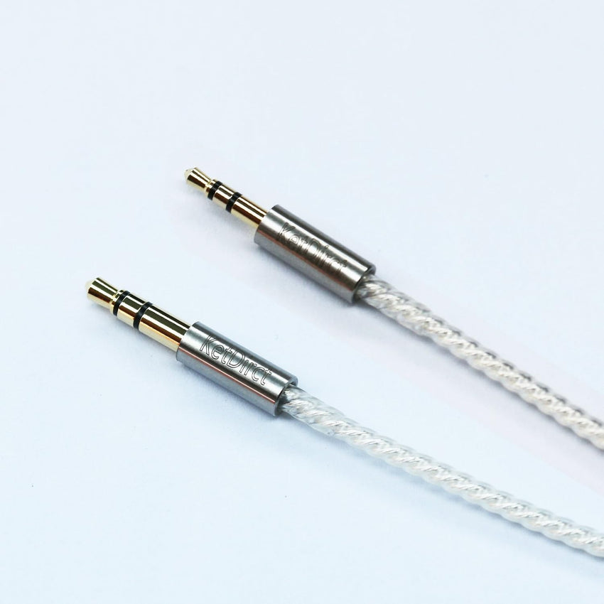 100cm(1.5ft) Silver plated Gold Plated Design 3.5mm Male to 2.5mm Male Car Auxiliary stereo Audio cable Cord headphone connect cable for Apple, Android Smartphone, Tablet and MP3 Player