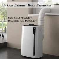 Air Conditioner Hose Extension, 15 * 150cm / 5.9 * 59.1in Air Conditioner Replacement Tubes Portable Flexible Stretch and Contract Freely Air Conditioner Hose Tube Replacement Parts