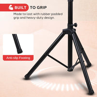 Premium LCD Flat Panel TV Tripod, Portable TV Stand, Foldable Stand Mount, Fits LCD LED Flat Screen TV Up To 32", Adjustable Height, 22 lbs Weight Capacity, VESA 200x200, 220x220