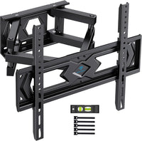 PERLESMITH TV Wall Bracket, Swivel Tilt TV Wall Mount for 26-65 Inch Flat & Curved TV up to 45kg, TV Bracket Max VESA 400x400mm