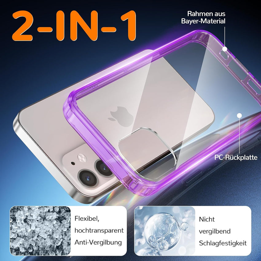 Case for iPhone 12 Mini, Crystal Clear, Slim Fit, Clear