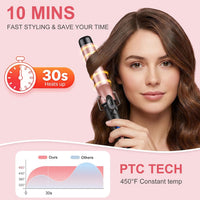 Large 38mm Barrel Curling Tong Ceramic 14 Temp Settings Dual Voltage Hair Curler Wand 38mm