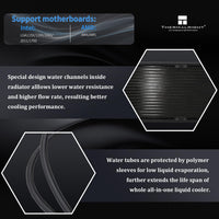 Thermalright Frozen Vision 360 READ DESC Liquid CPU Cooler with 12cm PWM Fan Black