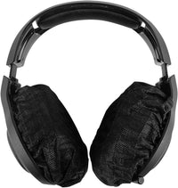 Geekria 100 Pairs Disposable Headphones Ear Cover for Large Over-Ear Headset Earcup, Stretchable Sanitary Ear Pads Cover, Hygienic Ear Cushion Protector (L/Black)