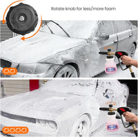 Zavrski Snow Foam Lance Cannon 1 Liter Adjustable Snow Foam Gun for Karcher K2 K3 K4 K5 K6 K7 Pressure Washer Accessories Car Foam Sprayer with 1/4'' Quick Connector
