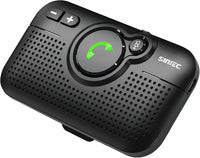 SUNITEC Hands Free Car Phone Kit Bluetooth 5.1, AUTO Power ON, Support Siri Assistant, Voice Guidance, 3W Speaker, Bluetooth Car Phone Hands Free Kit with Visor Clip-BC980P