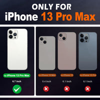 SHIELDON Wallet Case for iPhone 13 Pro Max 5G, Genuine Leather Folio Case [Magnetic][Shock Absorbing][RFID Blocking][Credit Card Slots][Kickstand] Compatible with iPhone 13 Pro Max 6.7", Retro Brown