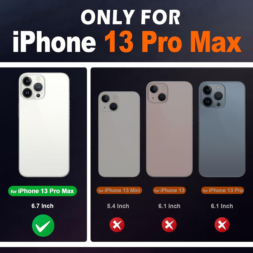 SHIELDON Wallet Case for iPhone 13 Pro Max 5G, Genuine Leather Folio Case [Magnetic][Shock Absorbing][RFID Blocking][Credit Card Slots][Kickstand] Compatible with iPhone 13 Pro Max 6.7", Retro Brown