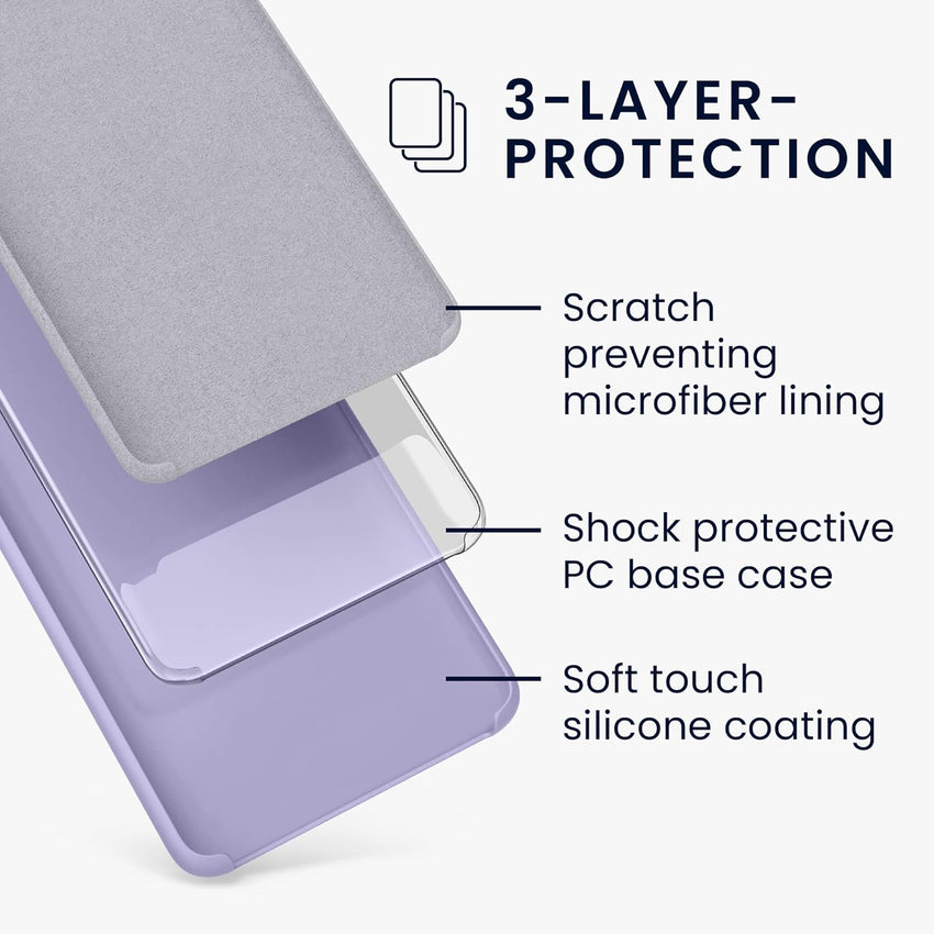 kwmobile Case Compatible with Google Pixel 7 Pro Case - TPU Silicone Phone Cover with Soft Finish - Lavender