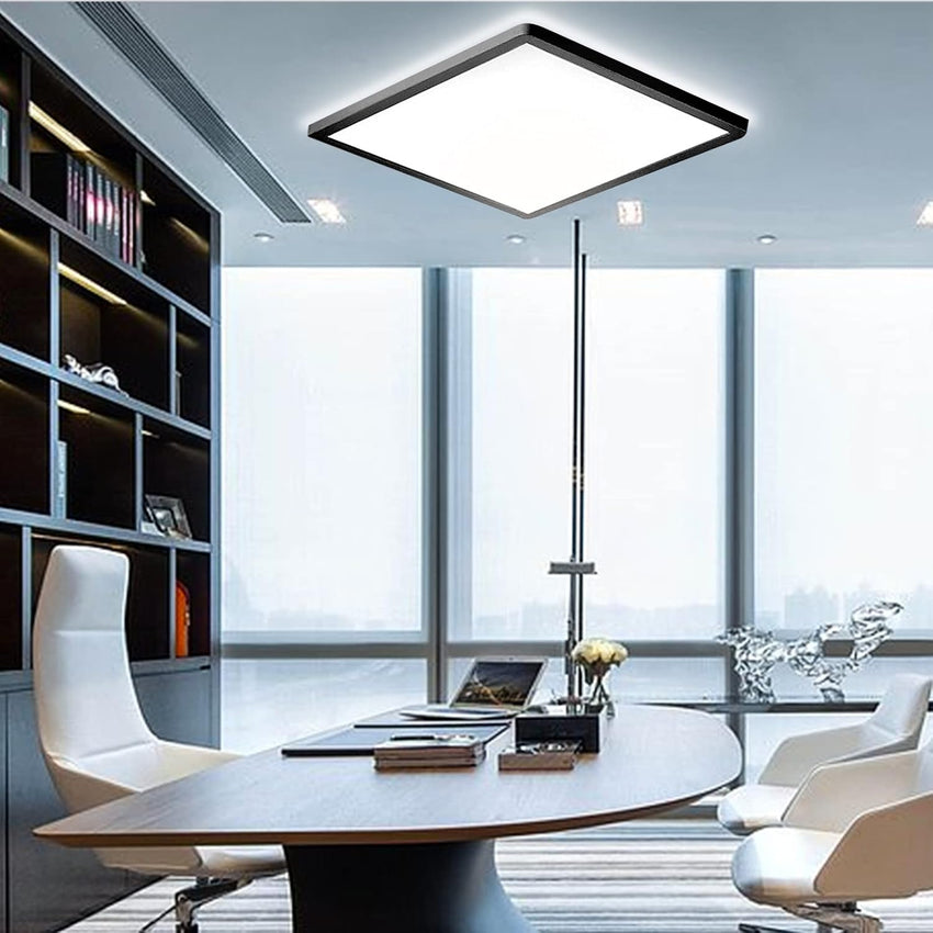 MLOQI 36W LED Ceiling Lights for Bedroom Waterproof Bathroom Light Super Bright 5000K Daylight White Modern Square Flush Mounted Lighting Fixture for Office Kitchen Hallway Living Room