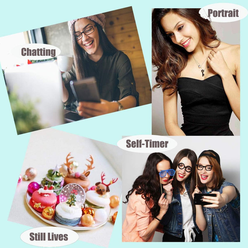 Selfie Ring Light, 36 LED Ring Light Clip on Phone Camera,[3 Light Level] [Rechargeable], Adjustable Brightness Selfie Circle Light for iPhones,Laptop, iPad, Photography, Webcast (USB Charge)