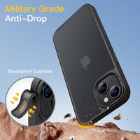 JETech Matte Case for iPhone 13, Black