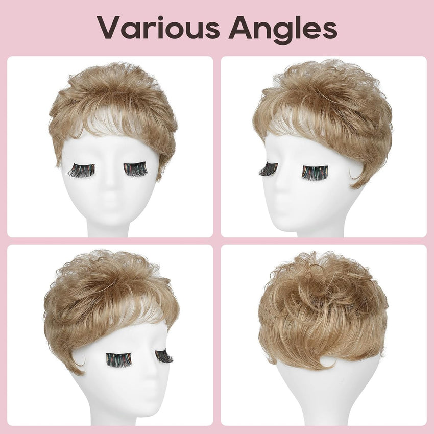 Hair Topper Synthetic Wiglet for Thinning Hair â Dark Blonde