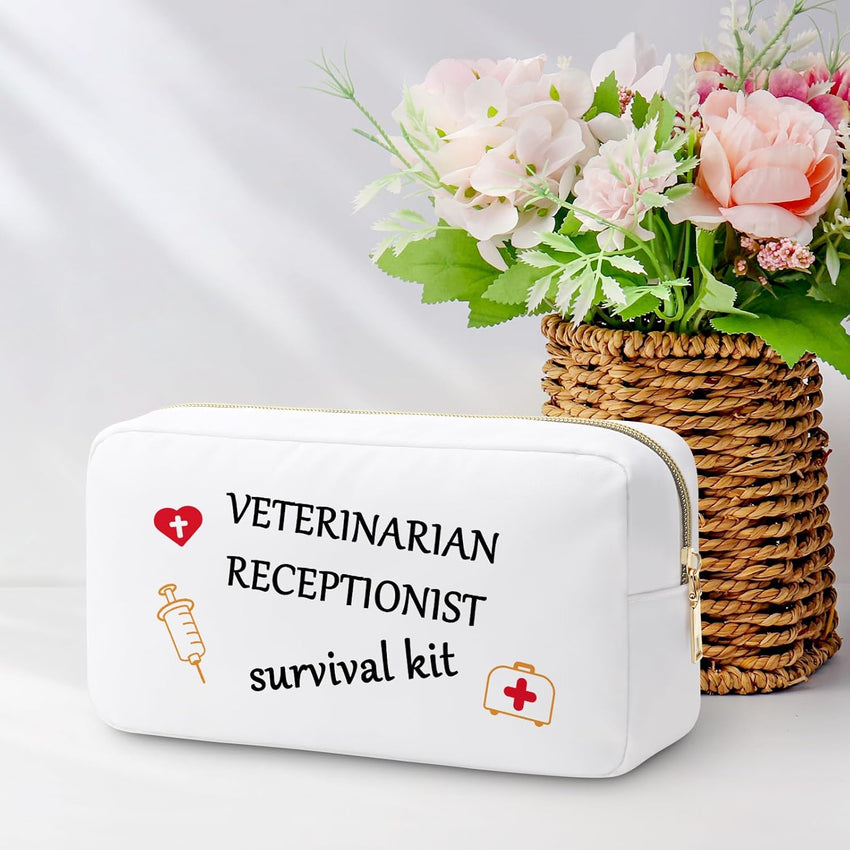 Veterinarian Gift Makeup Bag Cosmetic Pouch for Vet Techs â Thank You Gift