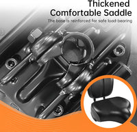 Aresvns Oversized Bicycle Saddle, Comfortable Leather City Bike Saddles Filled with Latex, Replacement Soft Rear Seat Cushion for Bikes, Universally Suitable for Both Men and Women