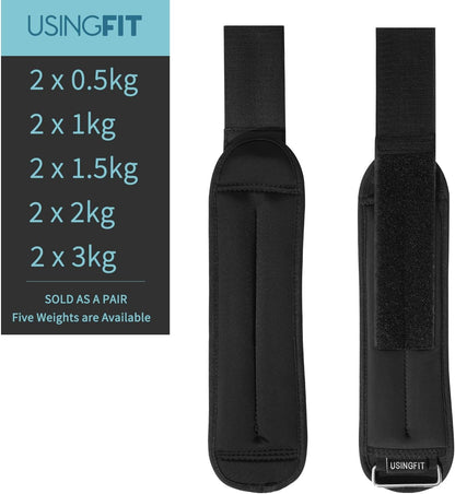 Ankle Weights Set for Men and Women Hand Leg Weights for Kids Gym Fitness â 0.5Kg to 3Kg