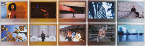 INSTAX WIDE instant film, Brushed Metal Border design, 10 shot cartridge