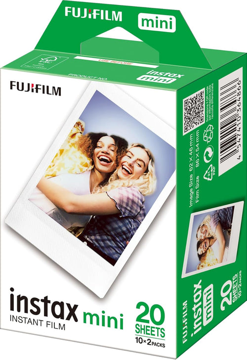 INSTAX mini instant film White Border, 10 shot Pack, suitable for all mini cameras and printers