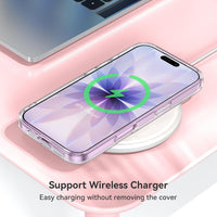 ivencase Clear Glitter Case Compatible with iPhone 17 Case with 2 Tempered Glass Screen Protector, Non-Yellowing [Shockproof] [Anti-Scratch] Slim Sparkly Bling Star Transparent Cover for iPhone 17