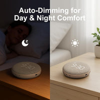 Vibrating Travel Alarm Clock Dual Alarm Heavy Sleepers Compact Black