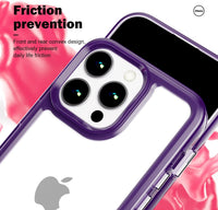 SharkProten Case for iPhone 13 Pro Mobile Phone Case Cover TPU PC Slim Shockproof Anti-Scratch Transparent Cell Phone Case for Girls Women Case Purple
