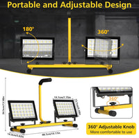 LED Tripod Work Light 11,000LM 2-Head IP66 13ft Cable Ã¢ÂÂ Portable