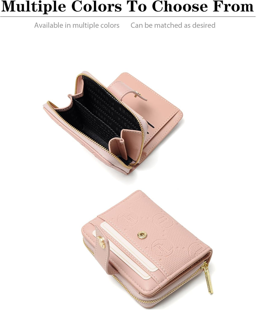 WomenÃ¢ÂÂs RFID Bifold Wallet ID Window Zipper Coin Pocket Ã¢ÂÂ One Size