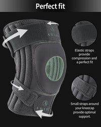 Knee Support Adjustable Brace with Non-Slip Strap for Pain Relief â Universal Size