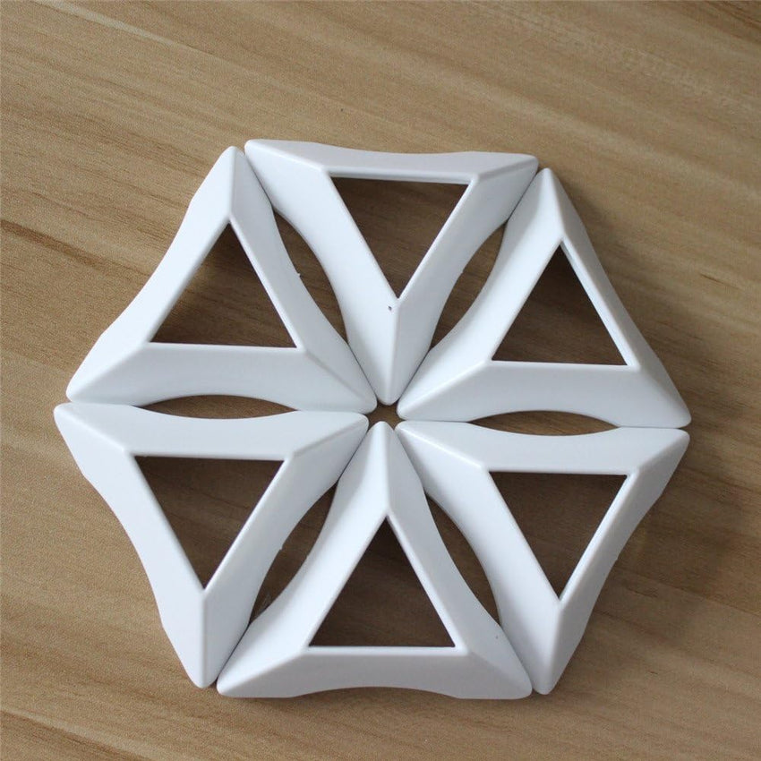YONGJUN MoYu Shengshou sengsou Base Stand for magic puzzles cubes, Cube Tripod, White, Set of 14 pcs