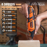 Corded Rotary Tool 180W 6Ã¢ÂÂSpeed 8,000Ã¢ÂÂ35,000RPM with 61 Accessories Ã¢ÂÂ Orange
