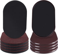 Reusable Heavy Duty Furniture Movers 8 Pack for Carpet and Hard Floor â Brown Oval