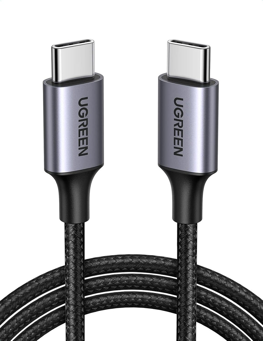 UGREEN USB C to USB-C Charger Cable 60W Type C to C Lead Fast Charging Compatible With iPhone Air/17/16 Pro Max, Galaxy S25 Ultra, Pixel 9, iPad Pro 2024/Air 5, MacBook Pro (0.5M)