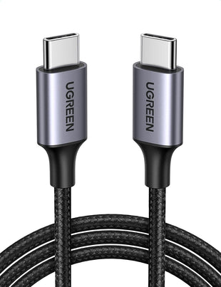UGREEN USB C to USB-C Charger Cable 60W Type C to C Lead Fast Charging Compatible With iPhone Air/17/16 Pro Max, Galaxy S25 Ultra, Pixel 9, iPad Pro 2024/Air 5, MacBook Pro (2M)