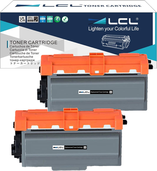 1 BLACK LCL Compatible Toner Cartridge TN3380 TN3330 TN-3380 TN-3330 8000 Pages (1Black) Replacement for Brother DCP-8110DN HL-5440D HL-5450DN HL-5470DN HL-5470DW HL-5470DWT HL-5480DW HL-6180DW HL-6180DUW DWT
