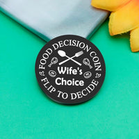 Funny Flip Coin Pocket Hug Token Couples Gift Engraved Message â Silver